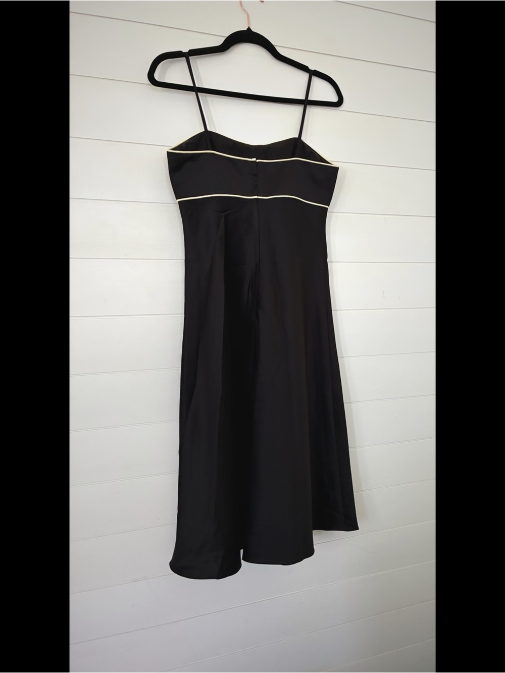 90’s / Y2K Alfred Angelo Black & Butter Bow Midi Dress - Picture 6 of 9